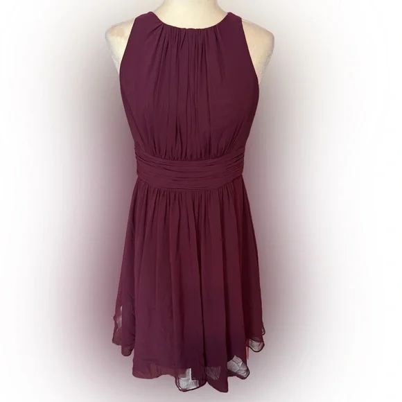 Ralph Lauren | Dresses | Ralph Lauren Evening Wine Colored Cocktail Party  Dress 8 | Poshmark